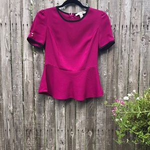 Forever 21 | Magenta Pink Peplum blouse